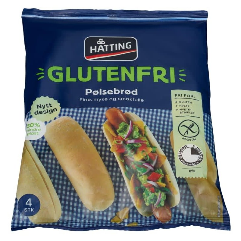 Pølsebrød Glutenfri Hatting