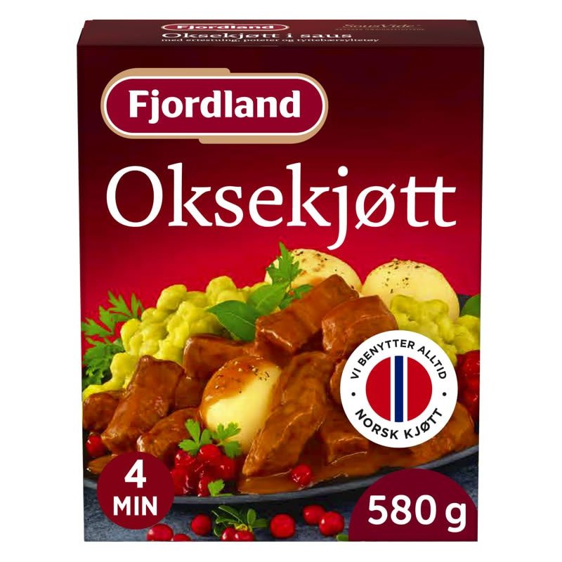 Fjordland Oksekjøtt I Saus Fjordland Oksekjøtt I Saus