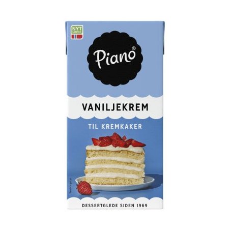 Vaniljekrem Til Kremkaker Piano