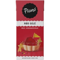 Rød Gelé Jordbærsmak Piano