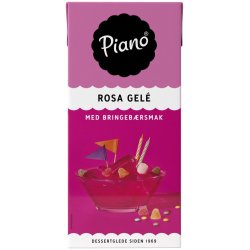 Rosa Gelé Bringebærsmak Piano