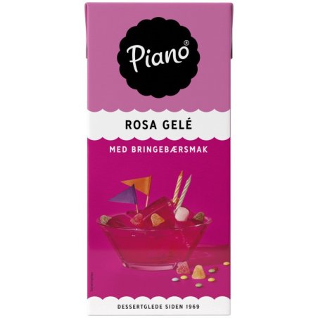 Rosa Gelé Bringebærsmak Piano