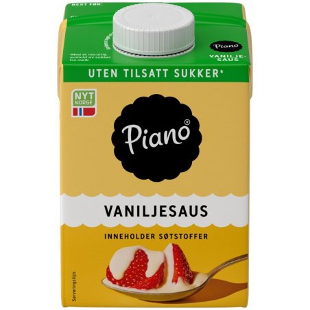 Vaniljesaus UTEN Piano