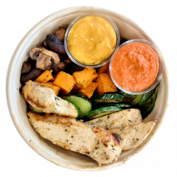 Grillmiks Bowl m/romesco saus