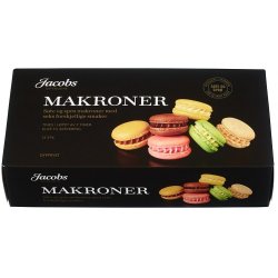 Makroner Franske 12stk Jacobs Utvalgte
