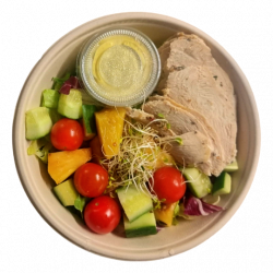 Salatbowl m/grillet Ananas