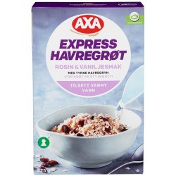 Havregrøt Rosin&Vanilje Axa