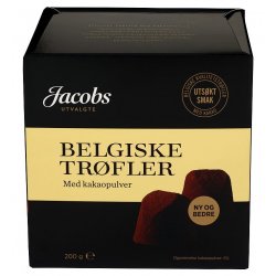 Belgiske Trøfler Kakao Jacobs Utvalgte