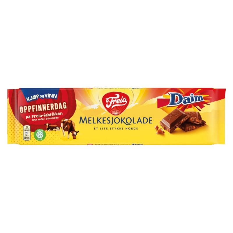 Melkesjokolade Daim Freia Melkesjokolade Daim Freia