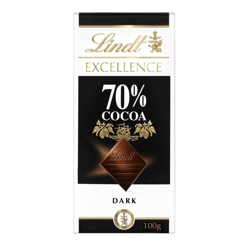 Cocoa Dark 70% Lindt Excellence Cocoa Dark 70% Lindt Excellence