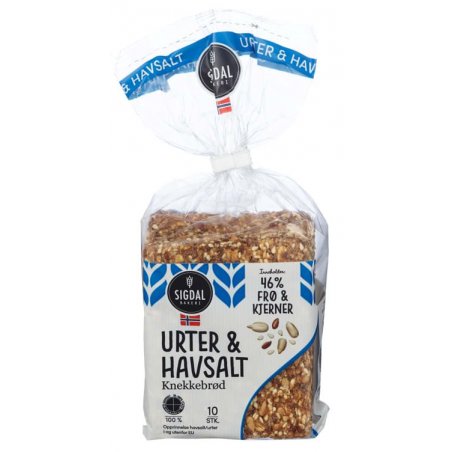 Knekkebrød Urter & Havsalt Sigdal