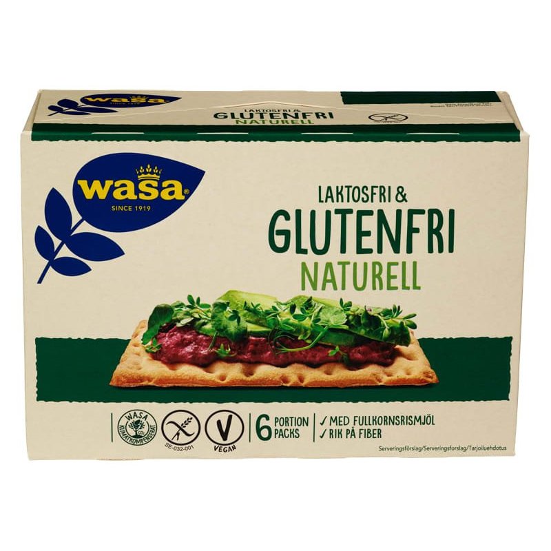 Knekkebrød Glutenfritt Naturell Wasa Knekkebrød Glutenfritt Naturell Wasa