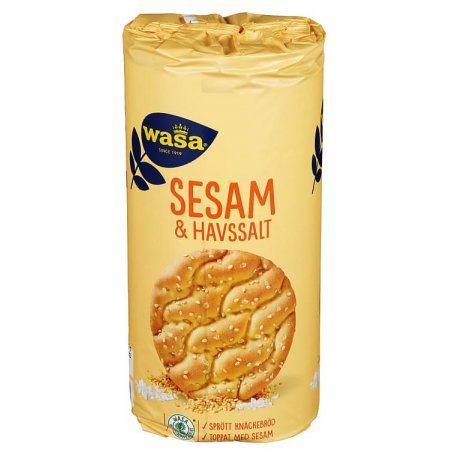 Knekkebrød Runda Sesam&Havsalt Wasa