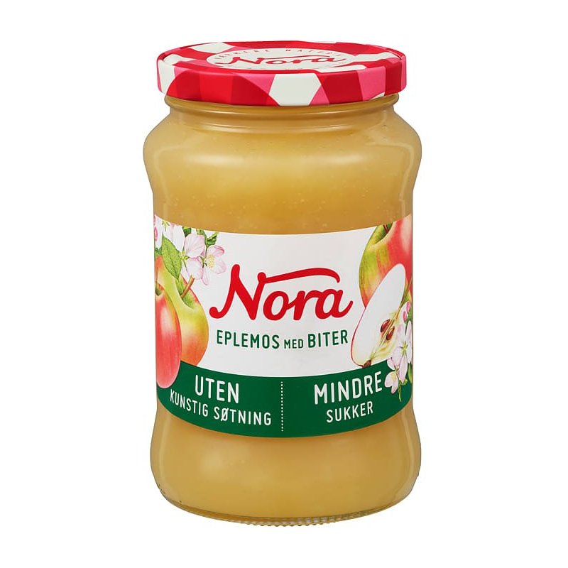 Eplemos Mindre Sukker Nora Eplemos Mindre Sukker Nora