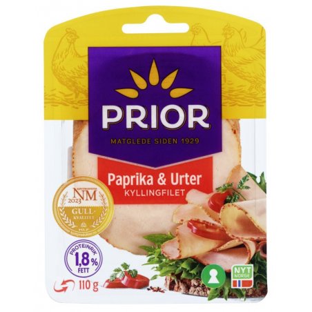 Kyllingfilet Paprika&Urter Skivet Prior