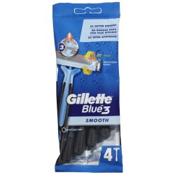 Blue 3 Høvel Smooth Engangs 4stk Gillette