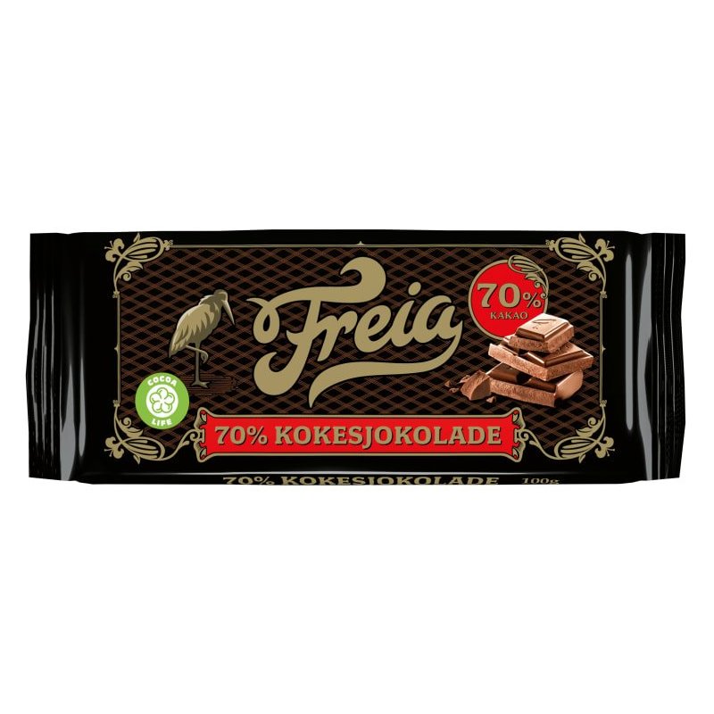 Kokesjokolade 70% 100g Freia Kokesjokolade 70% 100g Freia