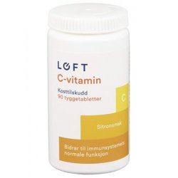 Løft Vitamin C Tyggetablett Sitron 90stk