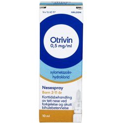 Otrivin Nesespray Barn 0,5mg/10ml