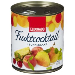 Fruktcocktail i Lake 825g boks Eldorado