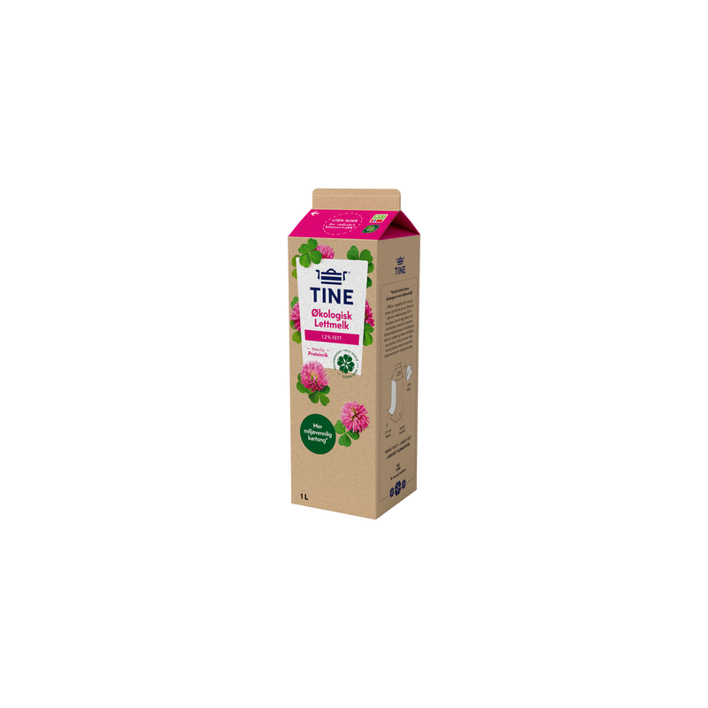 Lettmelk Økologisk 1,2 % Tine Lettmelk Økologisk 1,2 % Tine