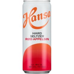 HANSA HARD SELTZER RØD APPELSIN 0,33L BX